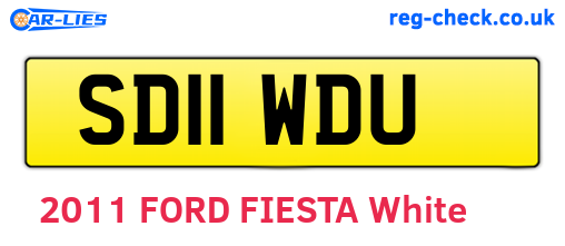 SD11WDU are the vehicle registration plates.