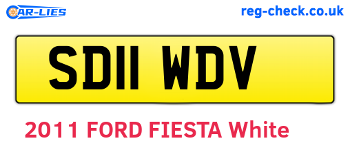 SD11WDV are the vehicle registration plates.