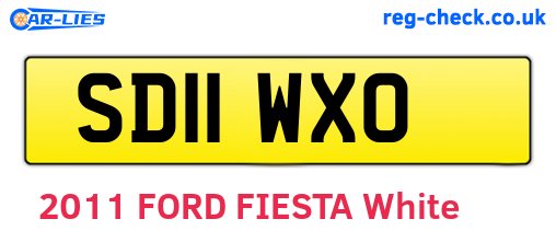 SD11WXO are the vehicle registration plates.