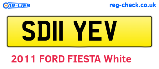 SD11YEV are the vehicle registration plates.