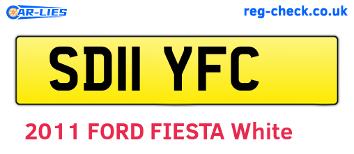 SD11YFC are the vehicle registration plates.
