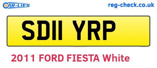 SD11YRP are the vehicle registration plates.