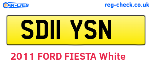 SD11YSN are the vehicle registration plates.