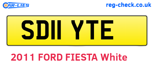 SD11YTE are the vehicle registration plates.