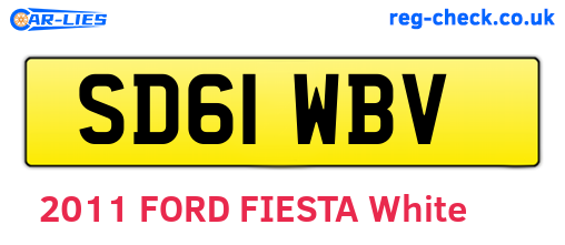 SD61WBV are the vehicle registration plates.