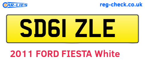 SD61ZLE are the vehicle registration plates.