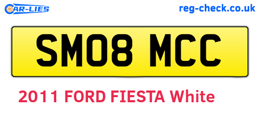 SM08MCC are the vehicle registration plates.