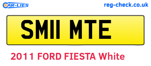 SM11MTE are the vehicle registration plates.