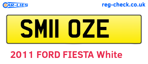 SM11OZE are the vehicle registration plates.