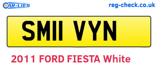 SM11VYN are the vehicle registration plates.