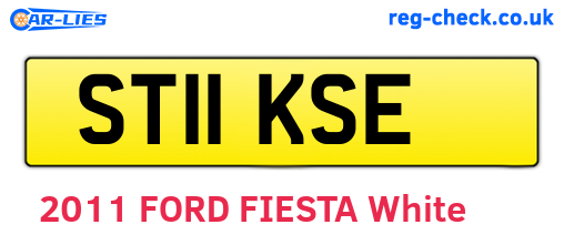 ST11KSE are the vehicle registration plates.