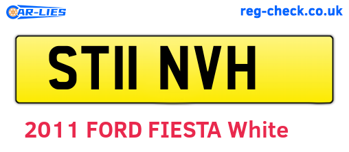 ST11NVH are the vehicle registration plates.
