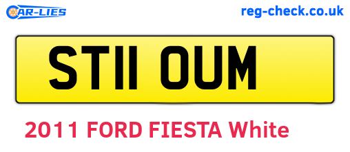 ST11OUM are the vehicle registration plates.