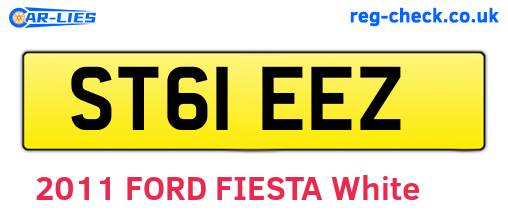 ST61EEZ are the vehicle registration plates.