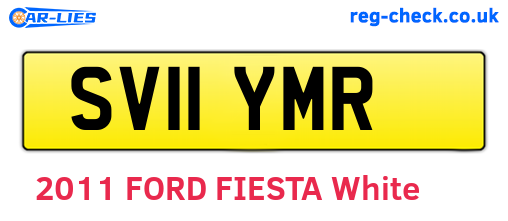 SV11YMR are the vehicle registration plates.