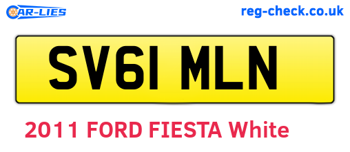 SV61MLN are the vehicle registration plates.