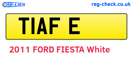 T1AFE are the vehicle registration plates.