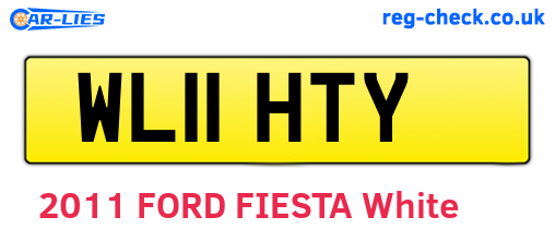 WL11HTY are the vehicle registration plates.