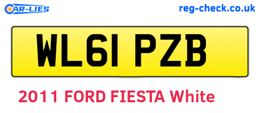 WL61PZB are the vehicle registration plates.