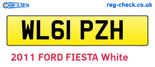 WL61PZH are the vehicle registration plates.