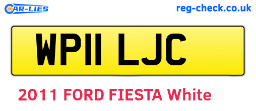 WP11LJC are the vehicle registration plates.