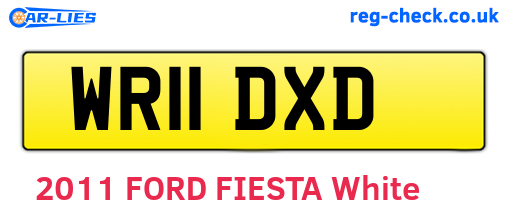 WR11DXD are the vehicle registration plates.