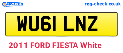 WU61LNZ are the vehicle registration plates.