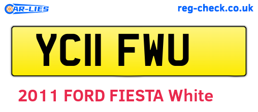 YC11FWU are the vehicle registration plates.