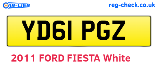 YD61PGZ are the vehicle registration plates.