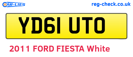 YD61UTO are the vehicle registration plates.