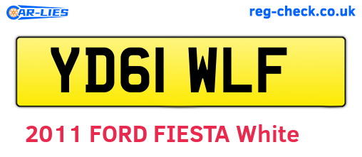 YD61WLF are the vehicle registration plates.