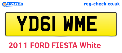 YD61WME are the vehicle registration plates.