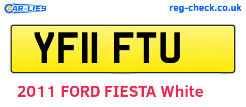 YF11FTU are the vehicle registration plates.