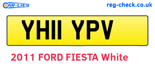 YH11YPV are the vehicle registration plates.