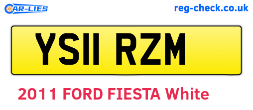 YS11RZM are the vehicle registration plates.