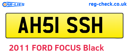 AH51SSH are the vehicle registration plates.