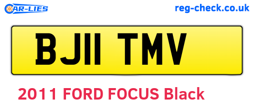 BJ11TMV are the vehicle registration plates.