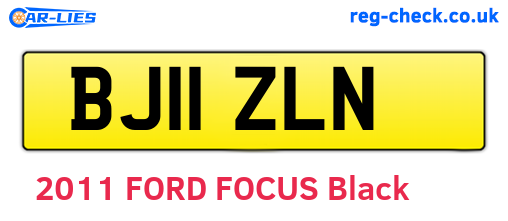 BJ11ZLN are the vehicle registration plates.