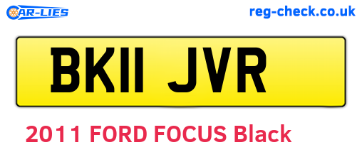 BK11JVR are the vehicle registration plates.