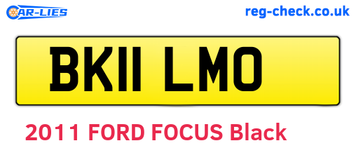 BK11LMO are the vehicle registration plates.