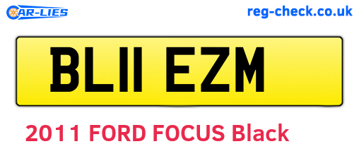 BL11EZM are the vehicle registration plates.