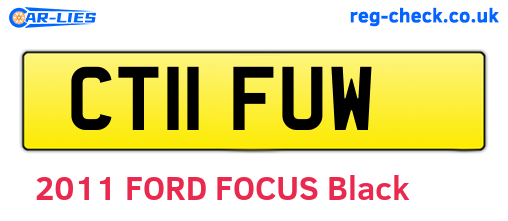CT11FUW are the vehicle registration plates.