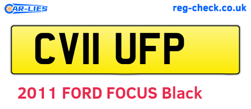 CV11UFP are the vehicle registration plates.