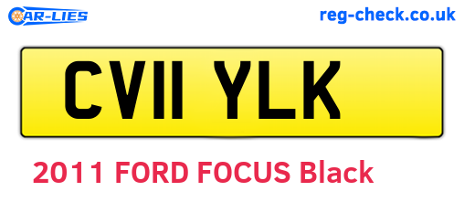 CV11YLK are the vehicle registration plates.
