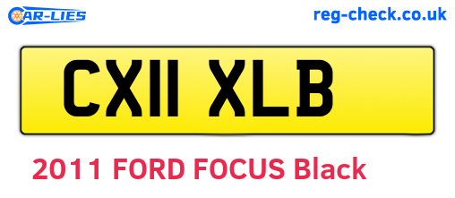 CX11XLB are the vehicle registration plates.