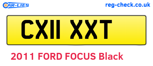 CX11XXT are the vehicle registration plates.