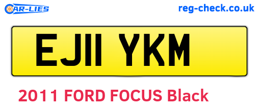 EJ11YKM are the vehicle registration plates.
