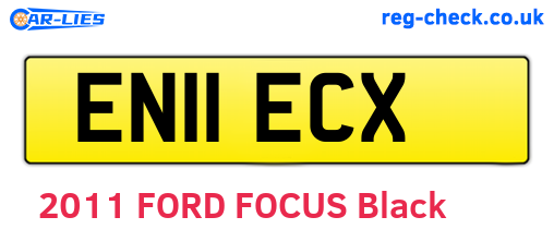 EN11ECX are the vehicle registration plates.