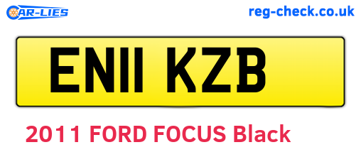 EN11KZB are the vehicle registration plates.