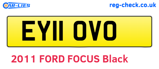 EY11OVO are the vehicle registration plates.